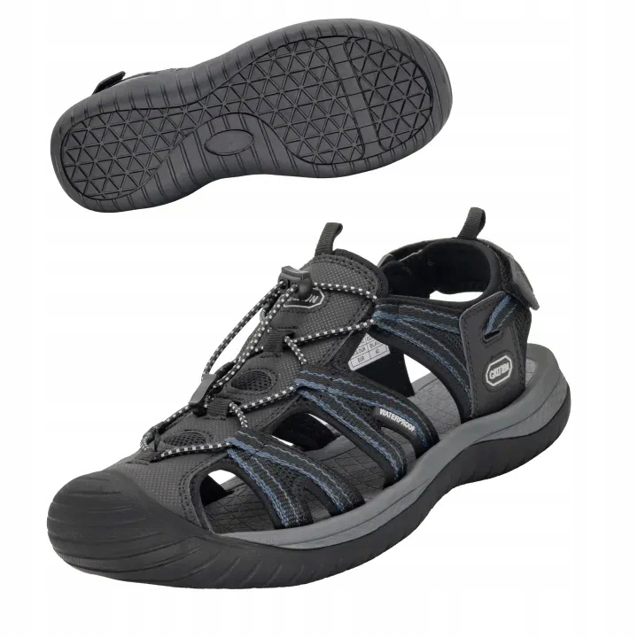 Grition Męskie sandały turystyczne sportowe trekingowe czarne roz.41