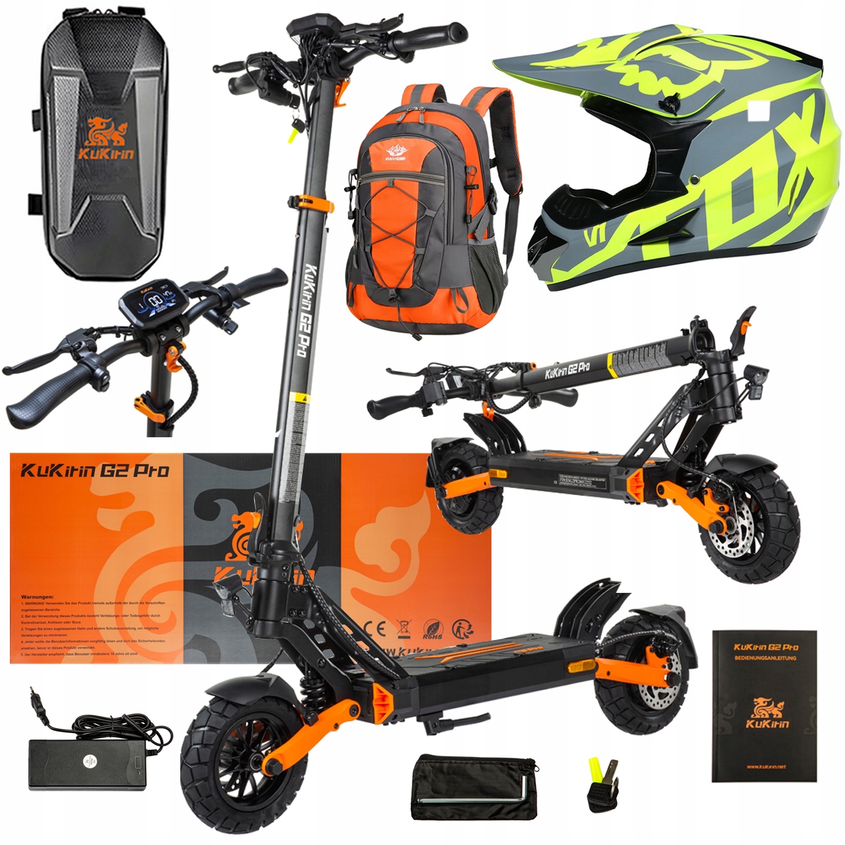 Pojazd Elektryczny KuKirin G2 Pro Abe 500w 48V 15.6AH 65KM 25KM/h +Dárek