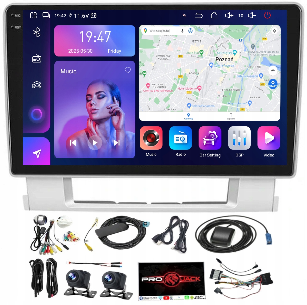Rádio Android Opel Astra J 2009-15 Carplay Wifi Usb 8/256GB Modem Sim