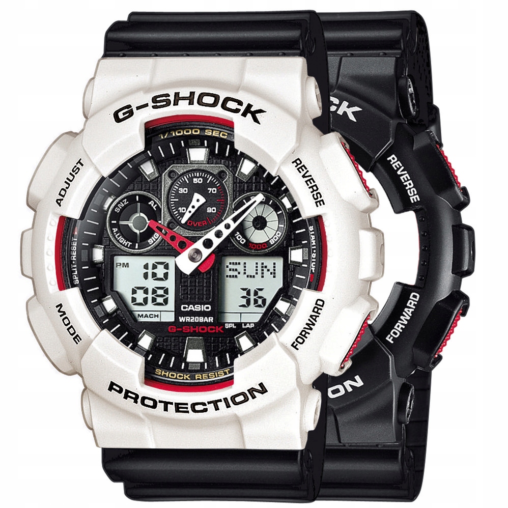 Sada G-shock GA-100-1A4ER Bílá Černá