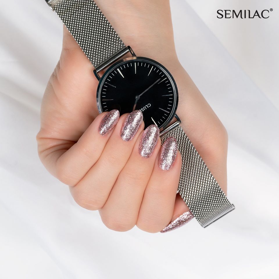 SEMILAC 293 ROSE GOLD SHIMMER Lakier Hybrydowy 7ml Pojemność 7 ml