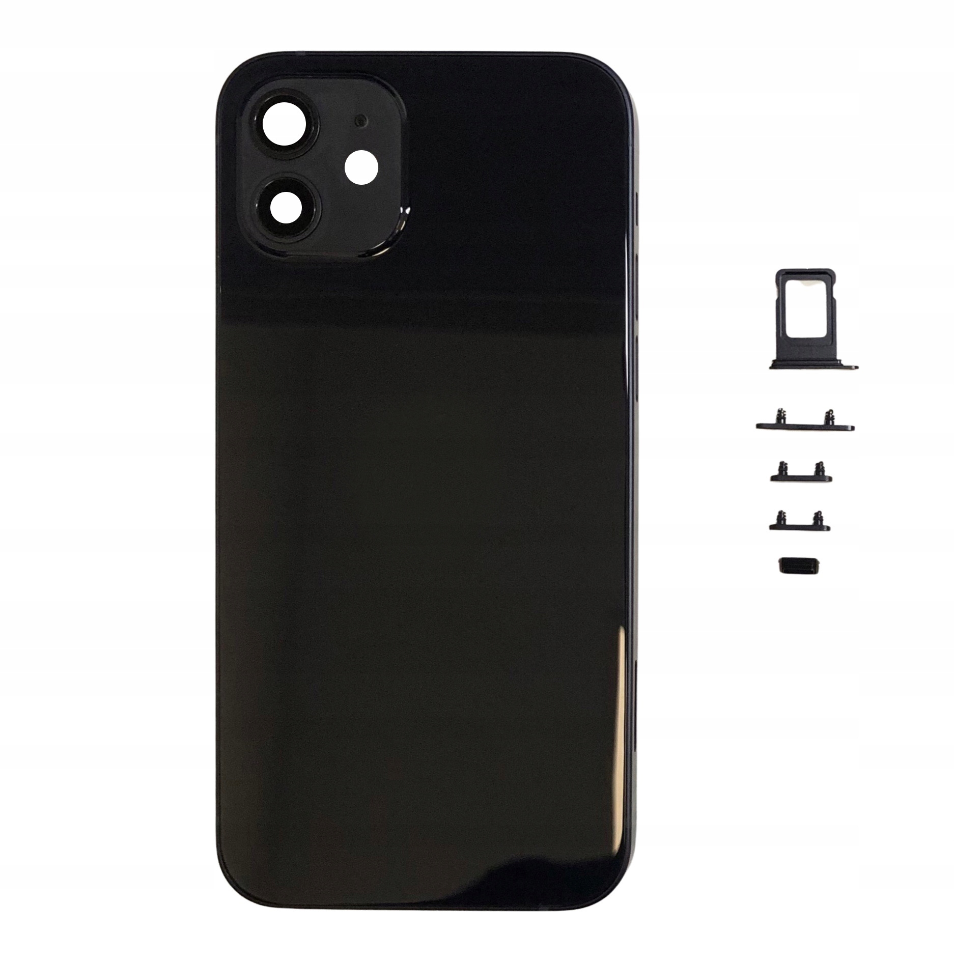 Korpus Ramka Obudowa Tył Tylna Tylni Obudowy Dla Apple iPhone 12 Mini Black