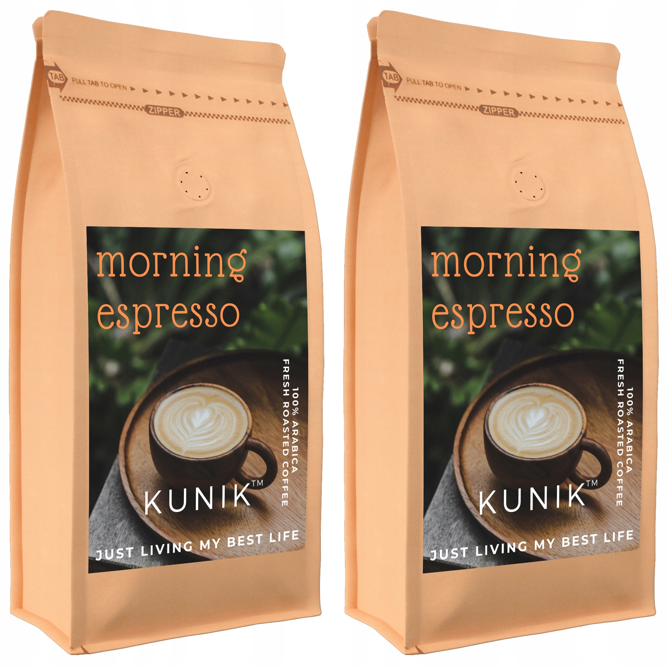 Levně Káva zrnková 2kg Čerstvě Pražená 100% Arabica Morning Espresso (2x1kg)