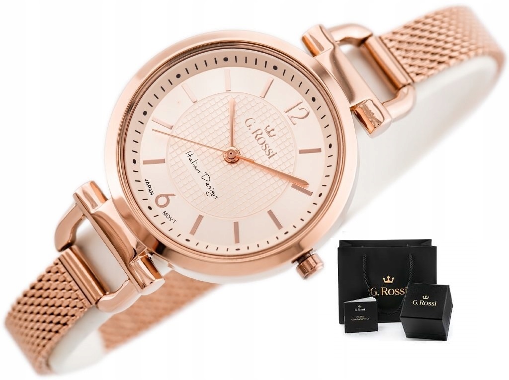 

Zegarek Damski G. Rossi Mona mesh Box + Grawer