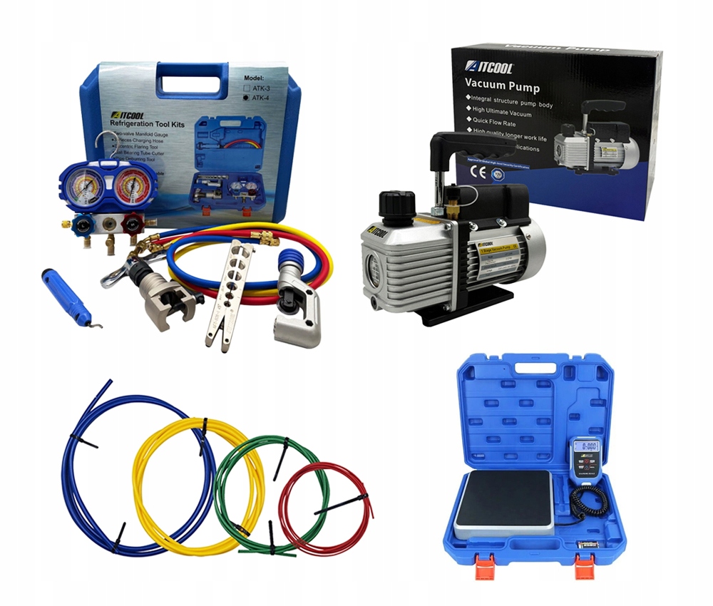 Sada nástrojov na montáž a opravu klimatizácie Aitcool náplne náplne