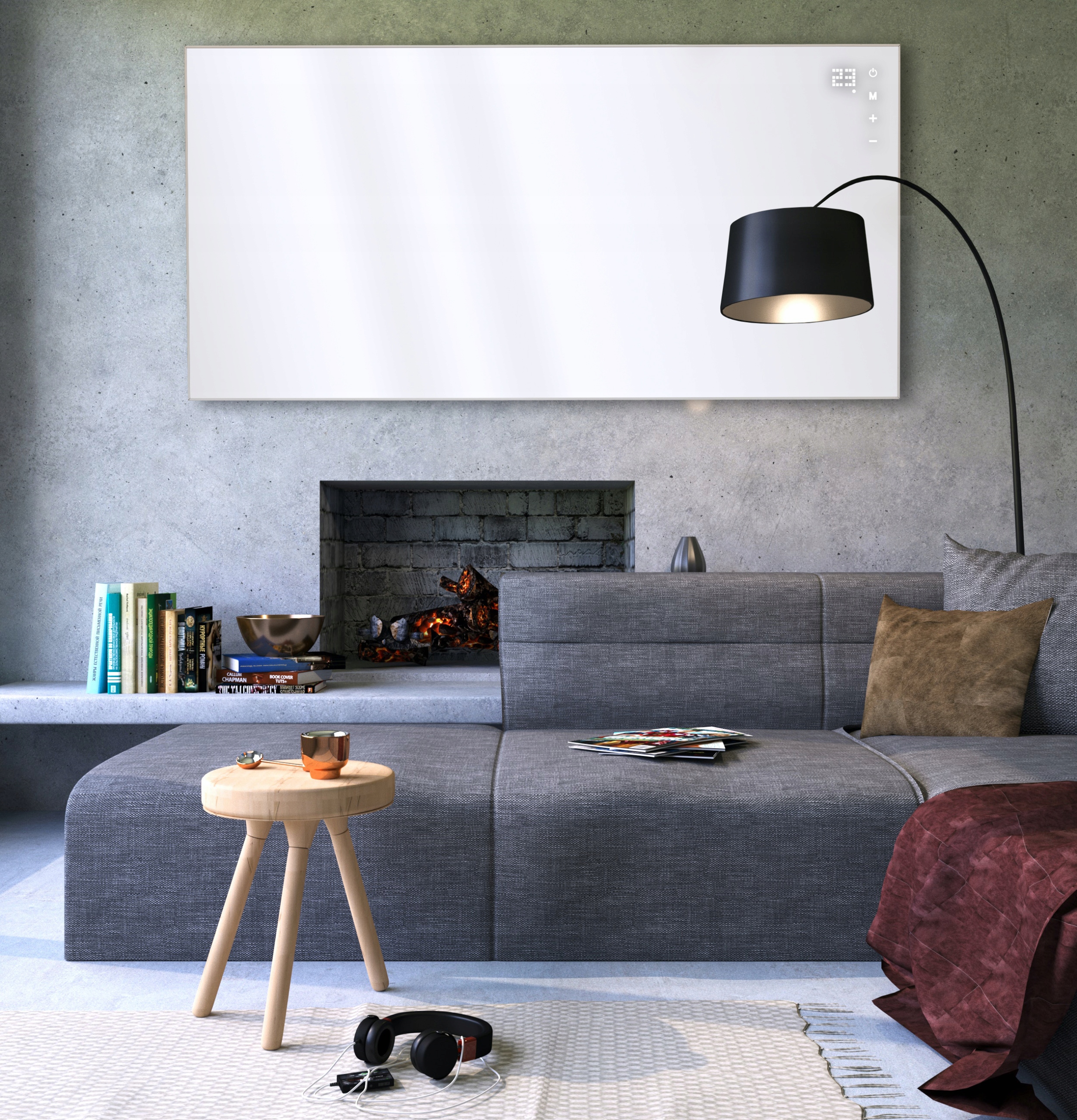 PANEL GRZEWCZY NA PODCZERWIEŃ 450W WiFi PILOT DOTYK GRZEJNIK Rodzaj na podczerwień