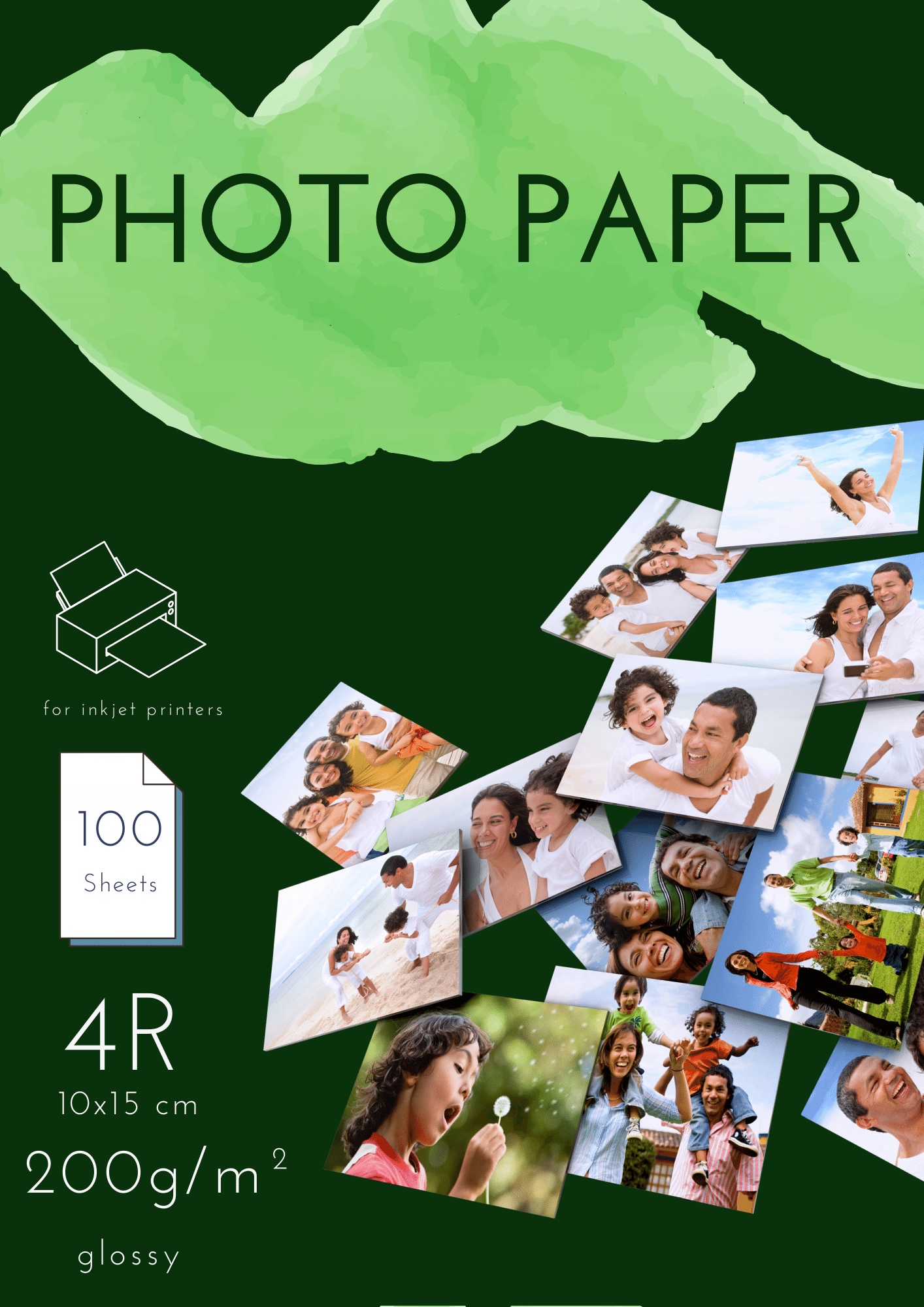 

Papier Fotograficzny Błyszczący 10x15 200g 100 szt