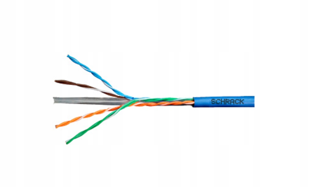 Kábel U/ Utp Cat.6 4x2xAWG24 300 MHz, Pvc modrý, Eca, 305m HSEKU423P4