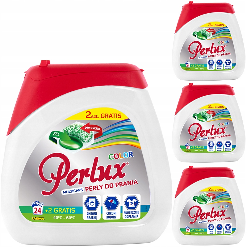 Levně Perlux color kapsle na praní 96 ks 8 ks Bonus