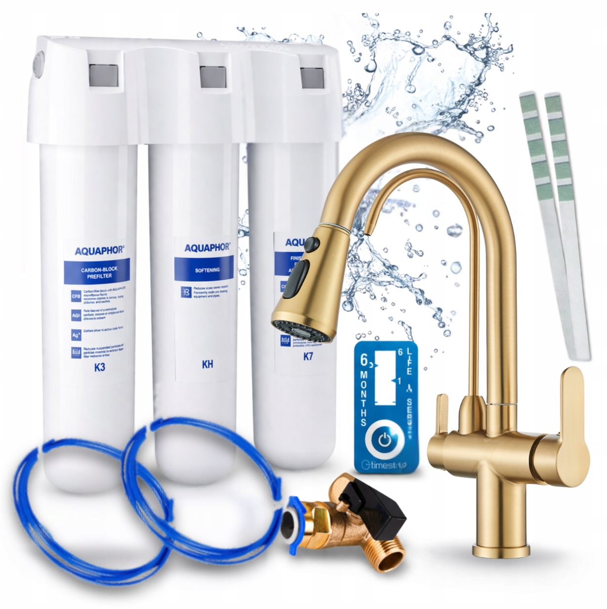 Poddřezový Filtr Do Kuchyně Aquaphor Křišťál H A Baterie Vytahovací Sprcha