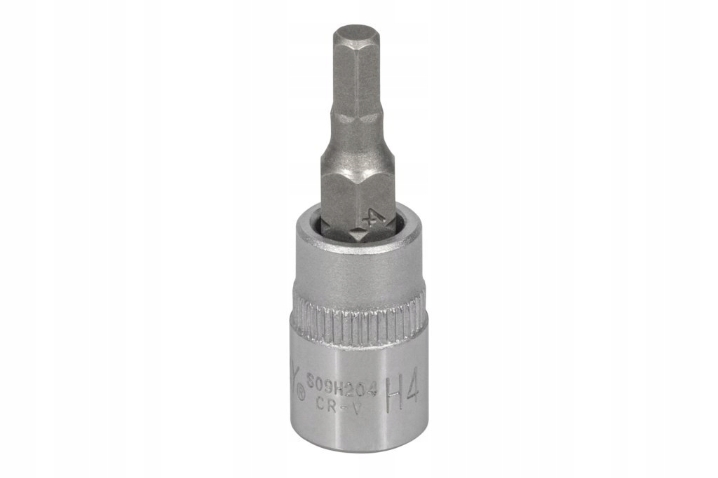 Jonnesway Bit sześciokątny ampułowy imbus H4 x 37mm z nasadką 1/4" S09H204