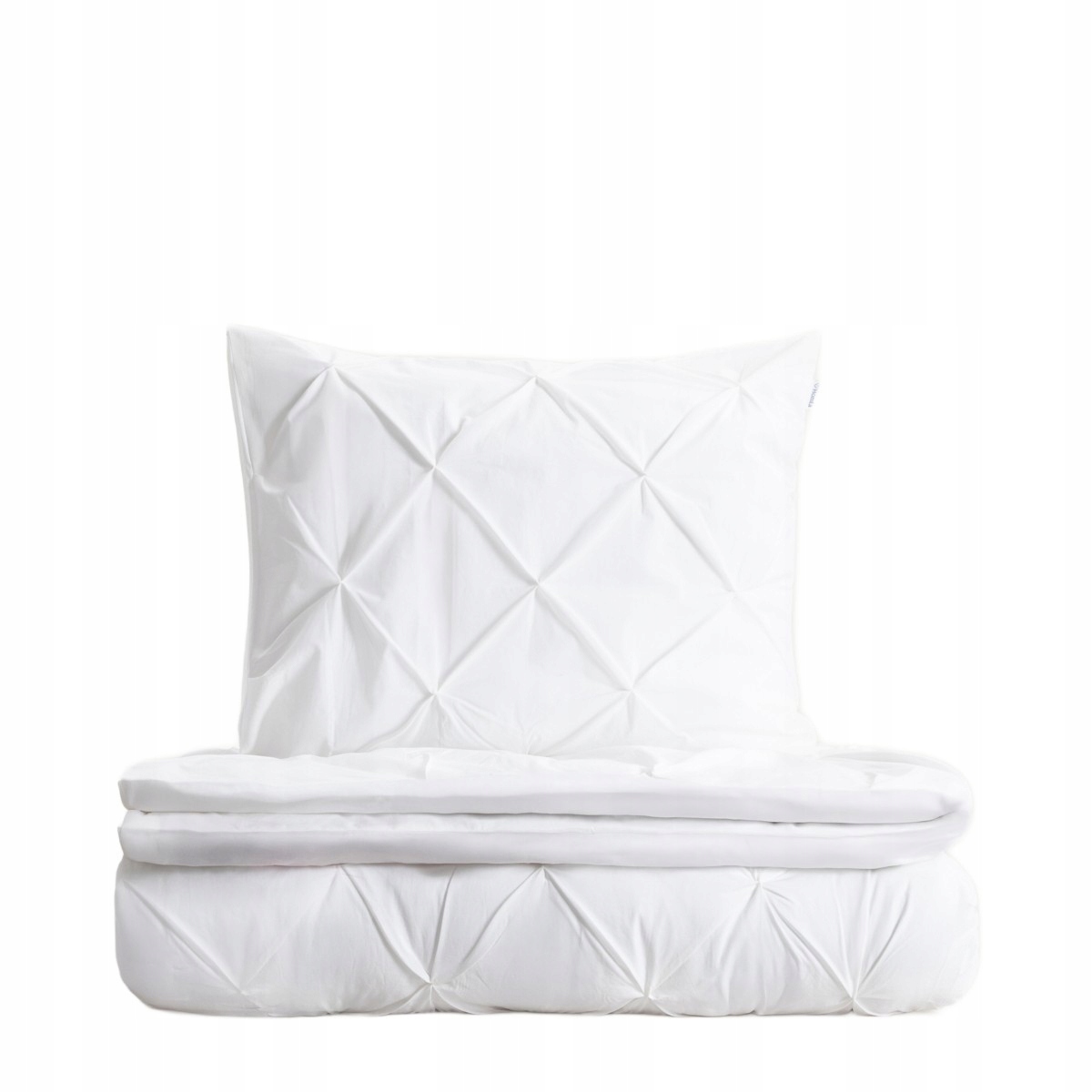 Posteľná Bielizeň Aurea perkálová biela s ozdobným prešívaním 160x200 2*50x60 cm