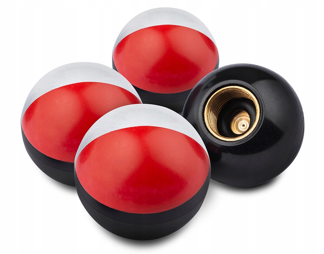 Kapturek na Zawór Wentyl Flaga Polski 4 sztuki