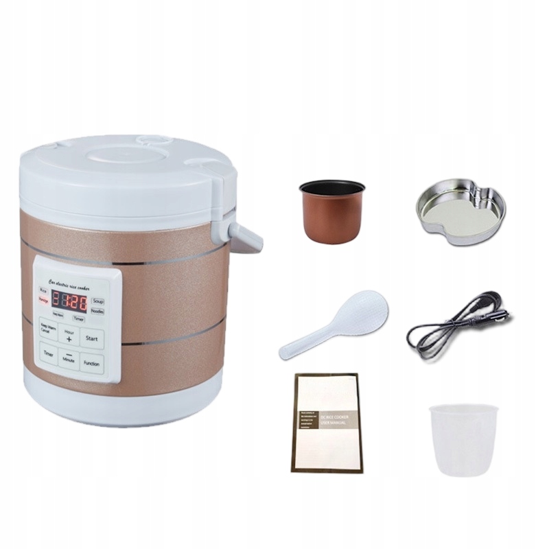 Kuchenka ryżowar Multicooker przenośny Turystyczny 1,6l 12V 24V tir Kamper