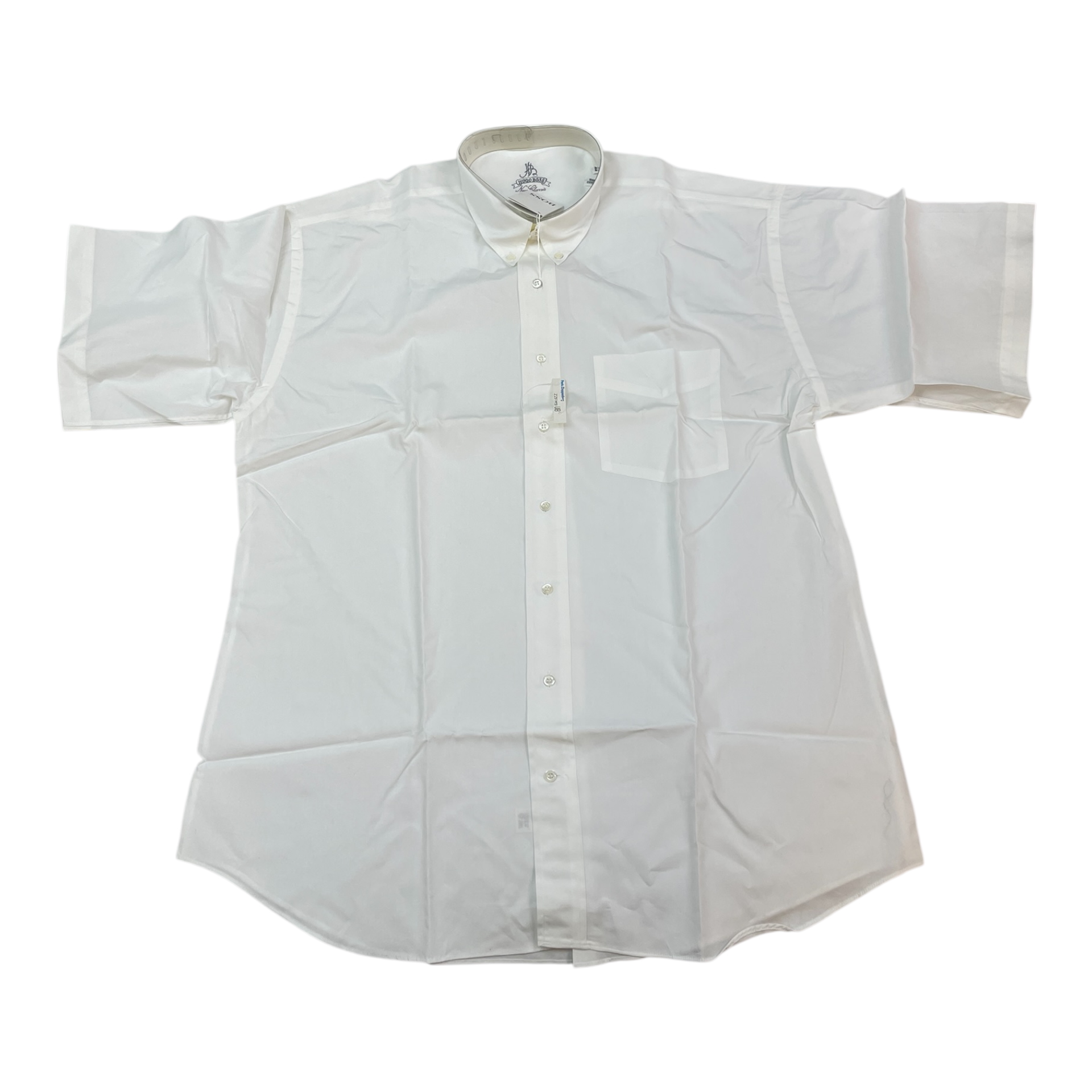 Pánská košile Hugo Boss bílá s krátkým rukávem, velikost vel. (XL)