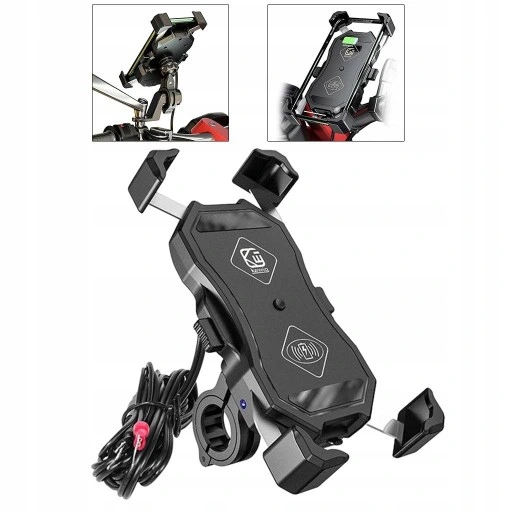 Uchwyt na telefon motocyklowy z bezprzewodową i Producent inny