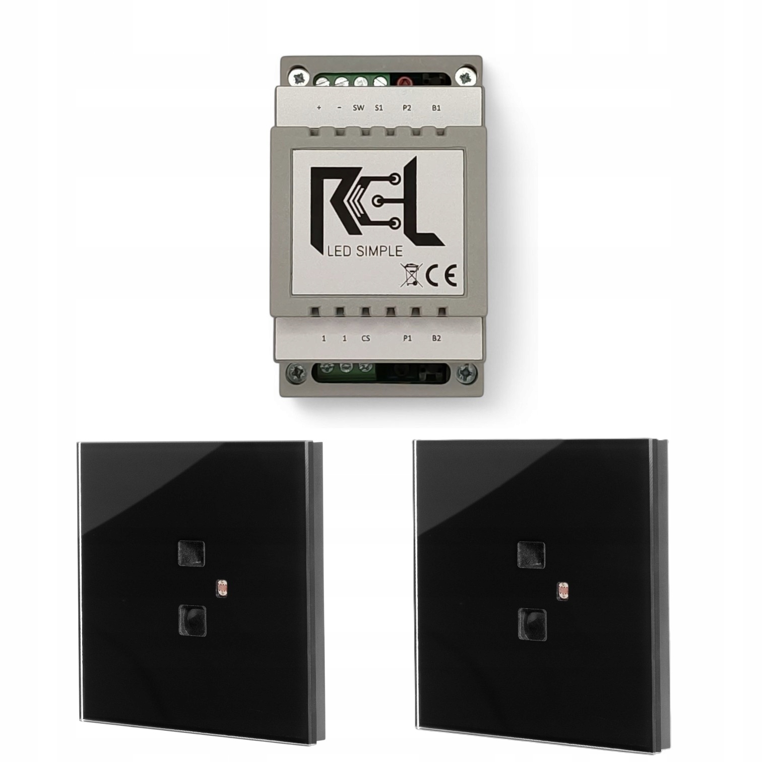 Schodiskový regulátor Rcl-led Simple 200 W, snímač vzdialenosti RG_1_GLASS