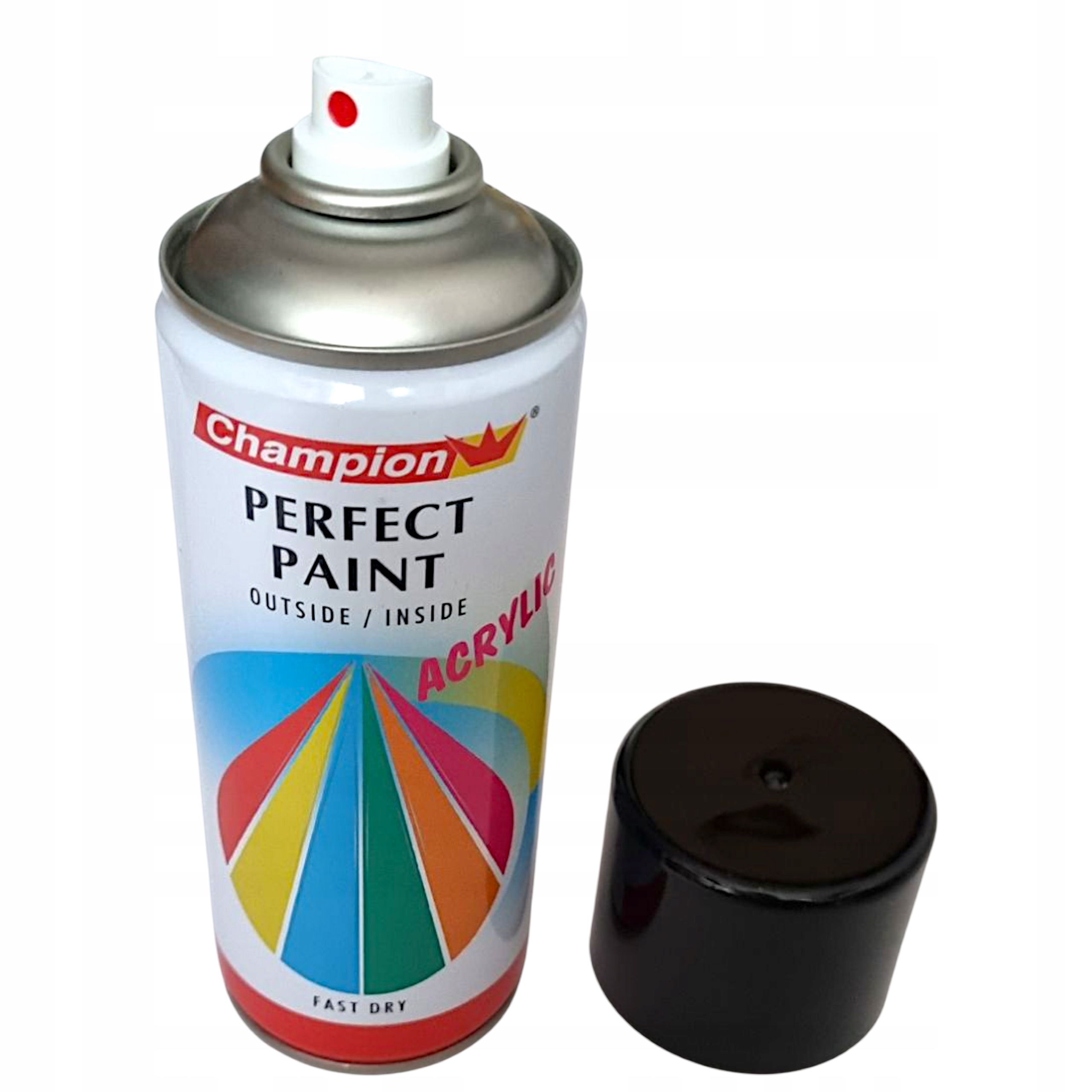 Lakier Czarny Połysk farba Spray aerozol 400ml RAL9005 Champion