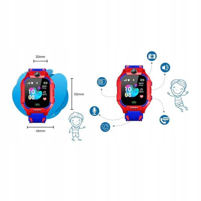 SMARTWATCH SIM PL LOKALIZATOR Zegarek DLA DZIECKA SMART WATCH POLSKIE MENU Transmisja danych brak
