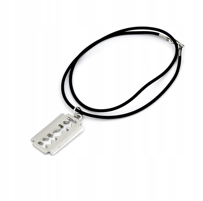 Komplet żyletka naszyjnik i bransoletka Kamień Bez kamienia