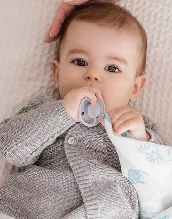 Pojemnik na smoczek Niebieski / Babyono Materiał plastik