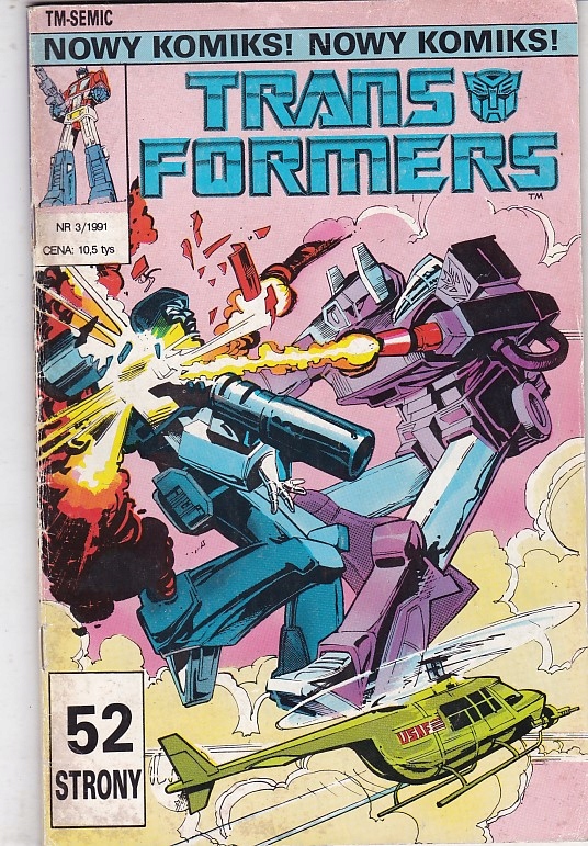 ! Trans Formers 3/91 Komiksy Allegro