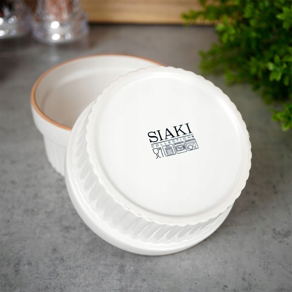 6x Kokilka ŻAROODPORNA naczynie miska miseczka do zapiekania deserów suflet Pojemność 0.28 l