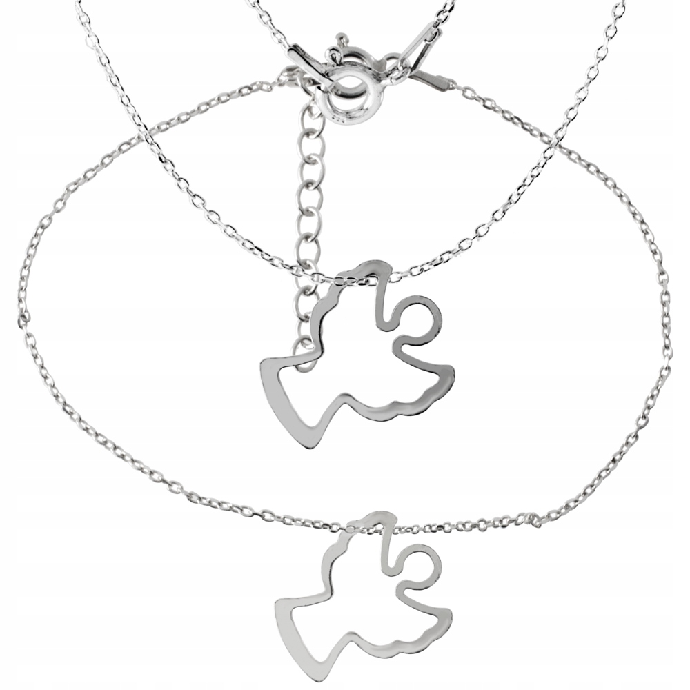 Stříbrný Komplet Celebrity Andílek 925 Jako Dárek