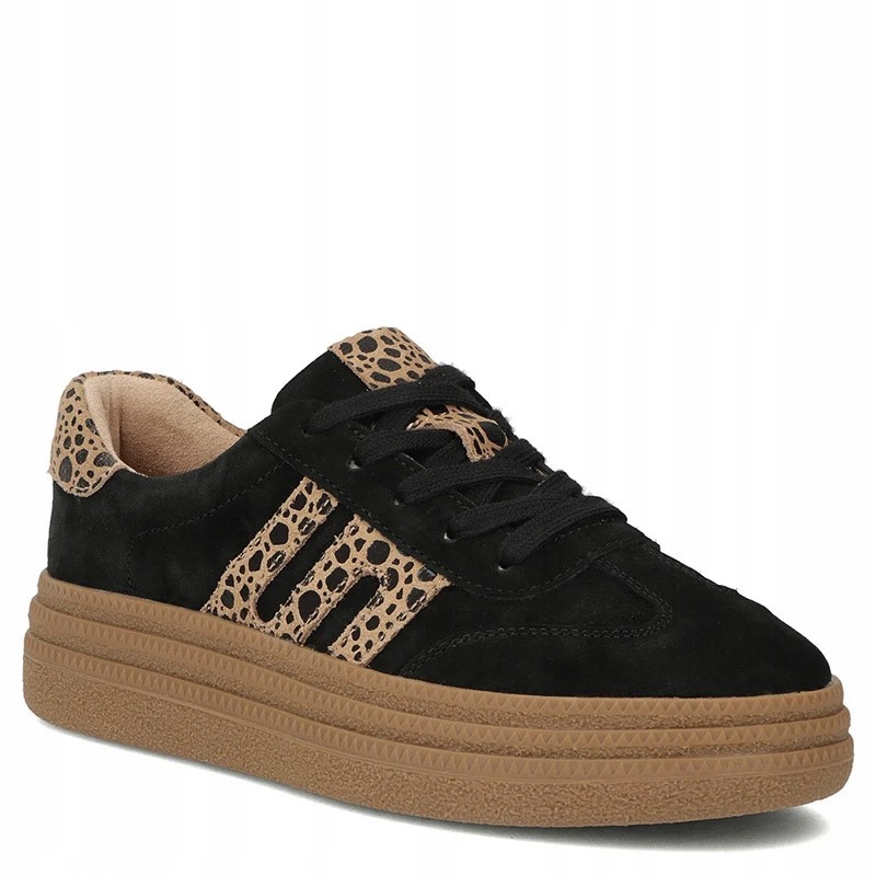 Filippo DP7114 Černo Béžové Kožené Tenisky 41