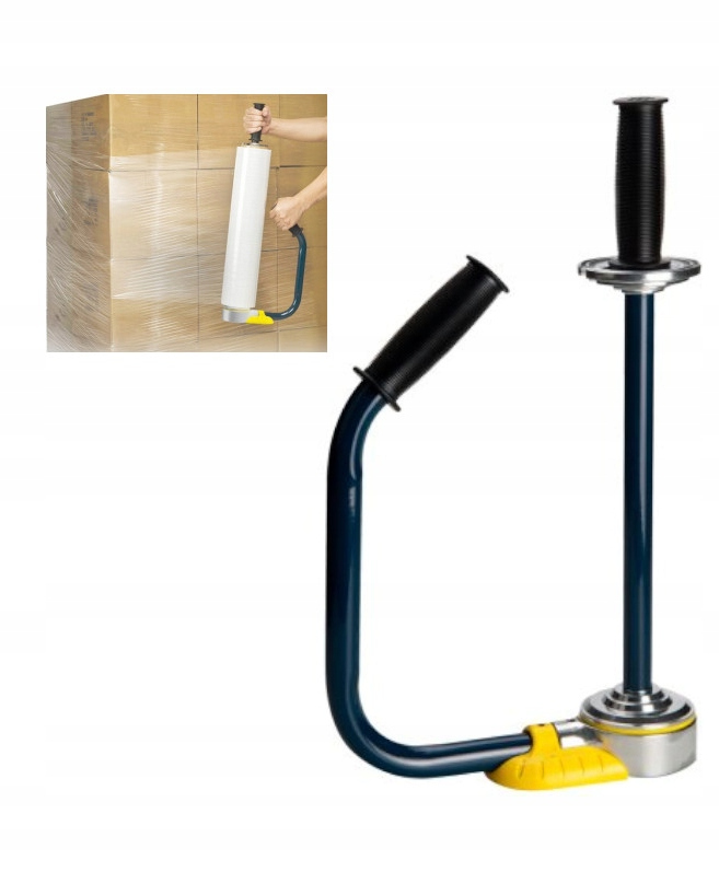 STALOWA OKLEJARKA OWIJARKA dyspenser DO FOLII STRETCH