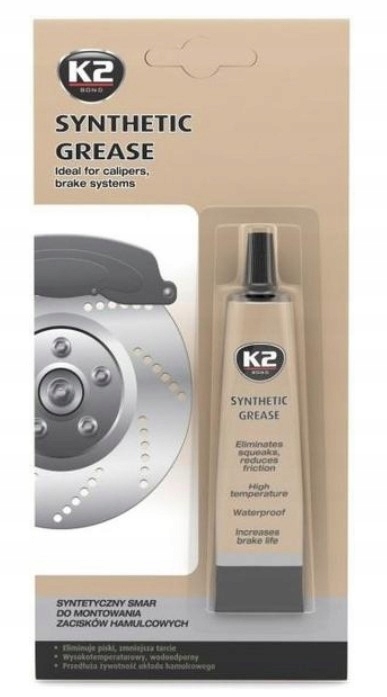 K2 SYNTHETIC GREASE SMAR DO HAMULCÓW TŁOCZKÓW