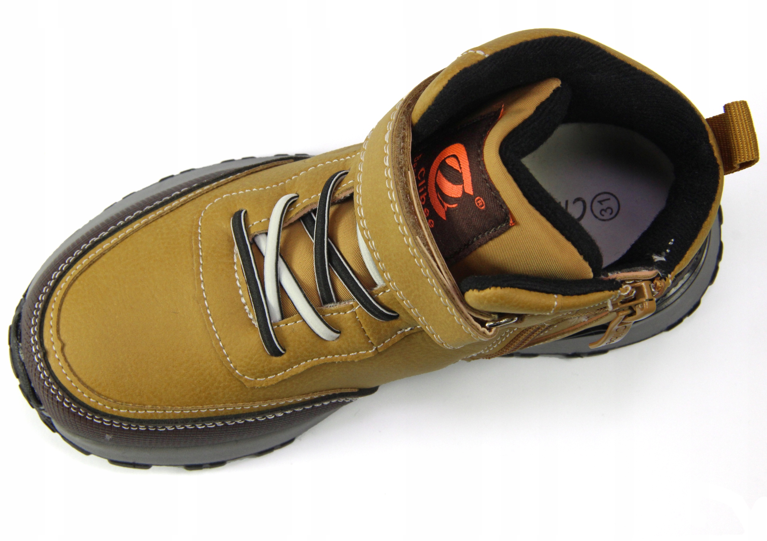 CLIBEE trzewiki r.33/20,8cm przejściowe camel Płeć chłopcy