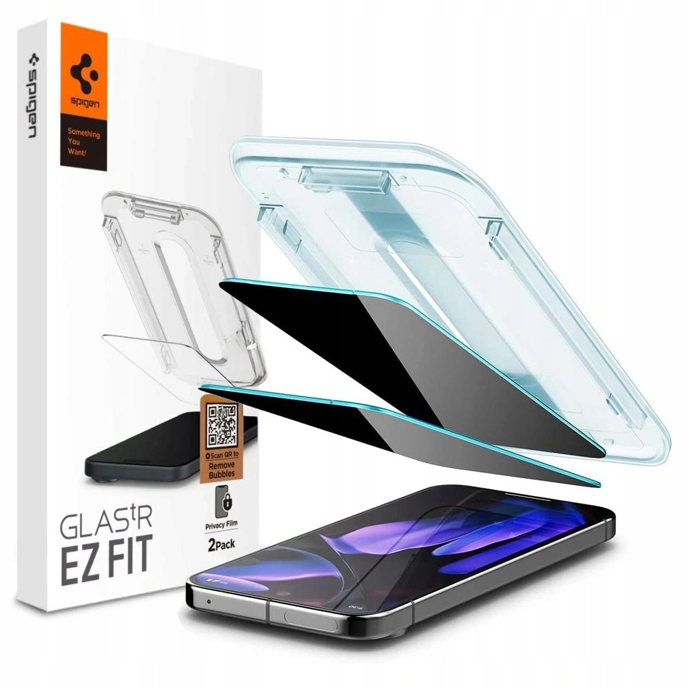 Spigen Ez-fit (2 szt.) Privacy szkło hartowane do Google Pixel 9 Pro XL