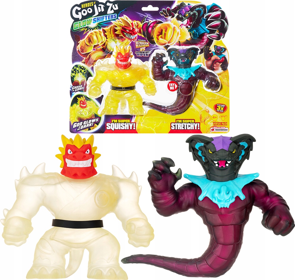 

Goo Jit Zu Glow Shifters Figurki Blazagon Vs Viper