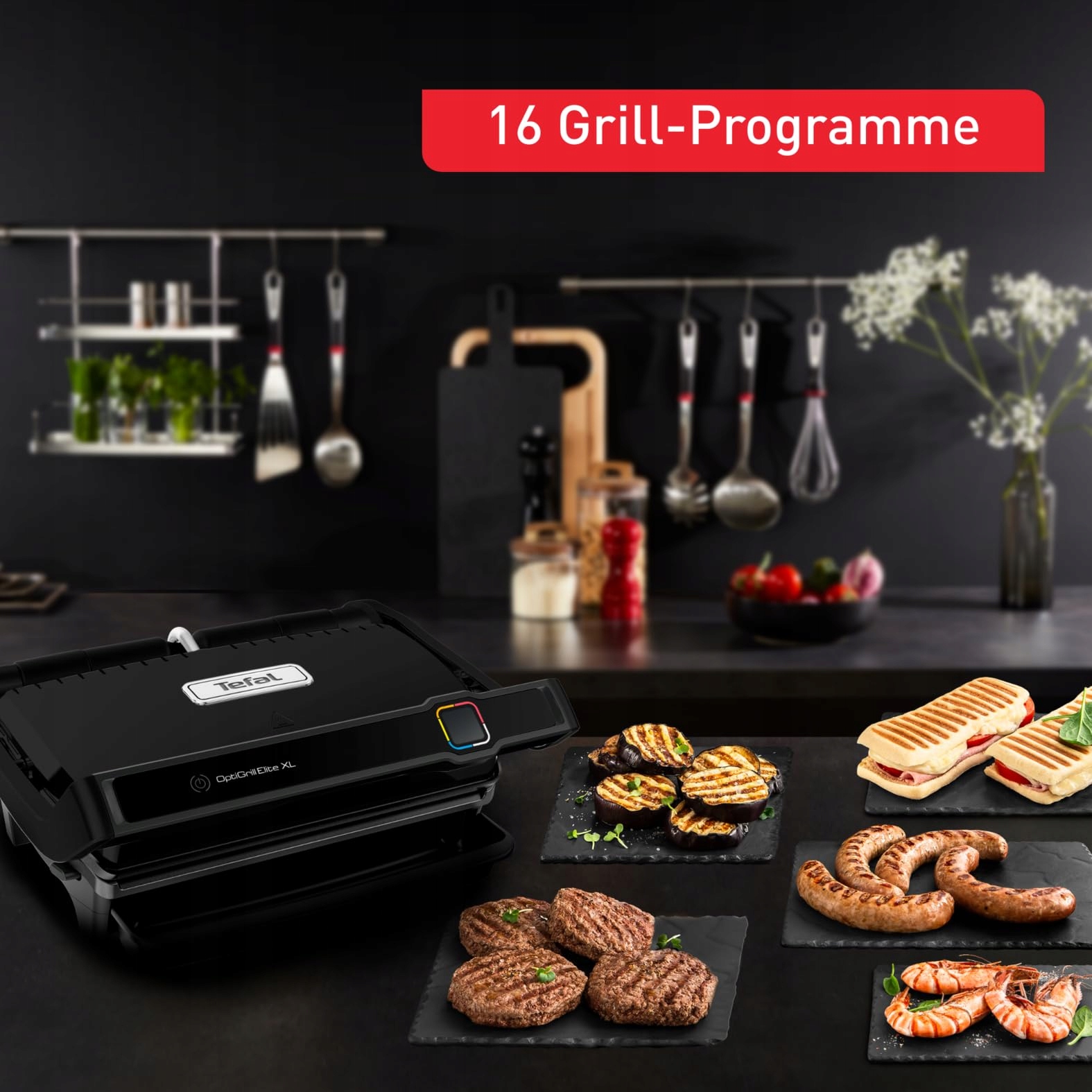 TEFAL OptiGrill Elite XL Grill Kontaktowy 16 Programów Wyświetlacz Cyfrowy — miniatura 6