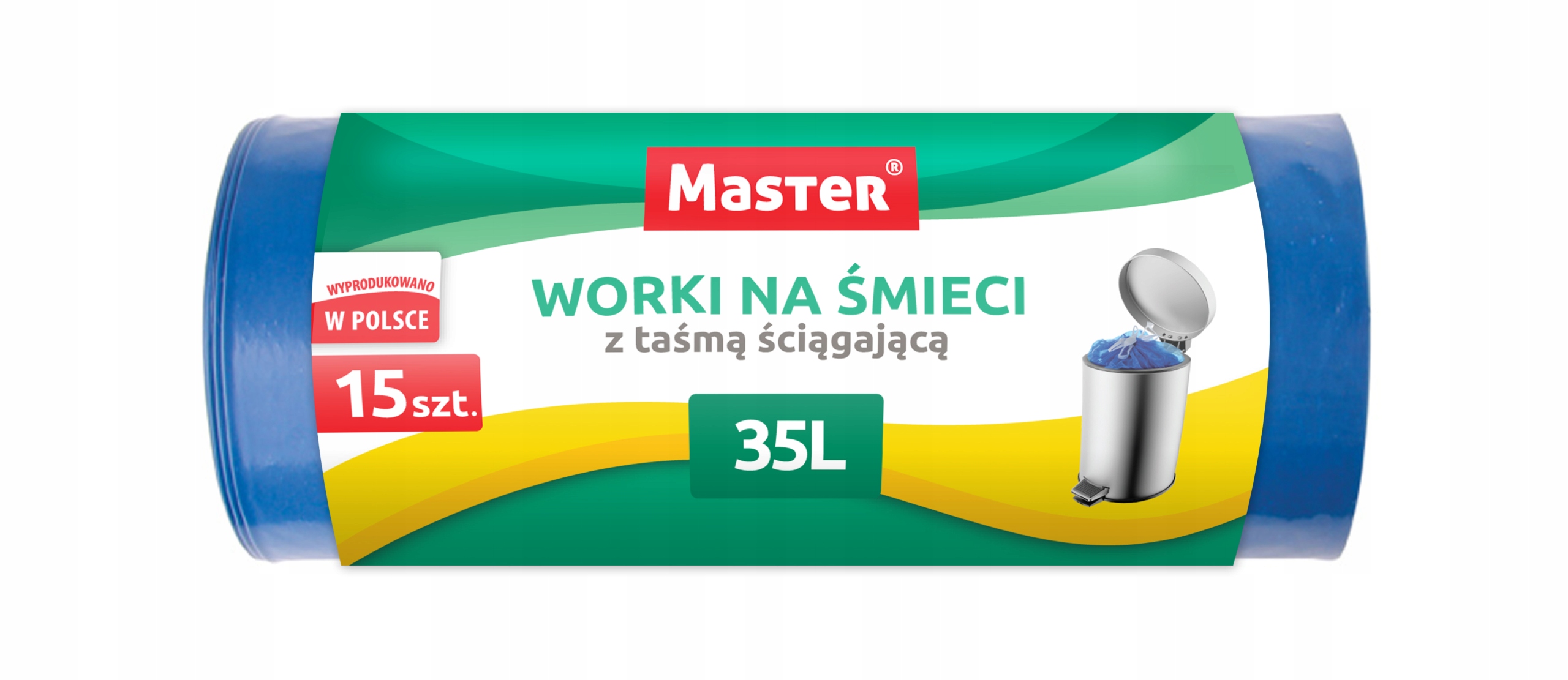 

Master Worki na Śmieci Hd 35L 15szt. Taśma Blue