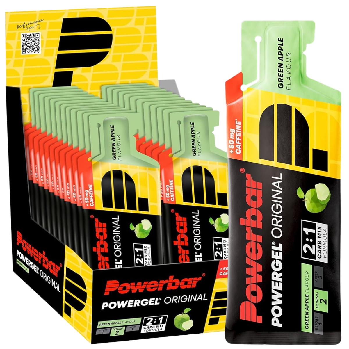 PowerBar PowerGel Original 24x41 ml Balíček jablečných gelů