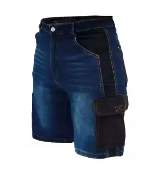 

Krótkie dżinsy robocze denim Dedra BH45ST-L