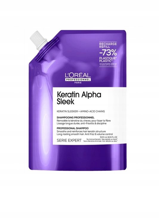 L'Oréal Professionnel Keratin Alpha Sleek Refill 500ml šampon