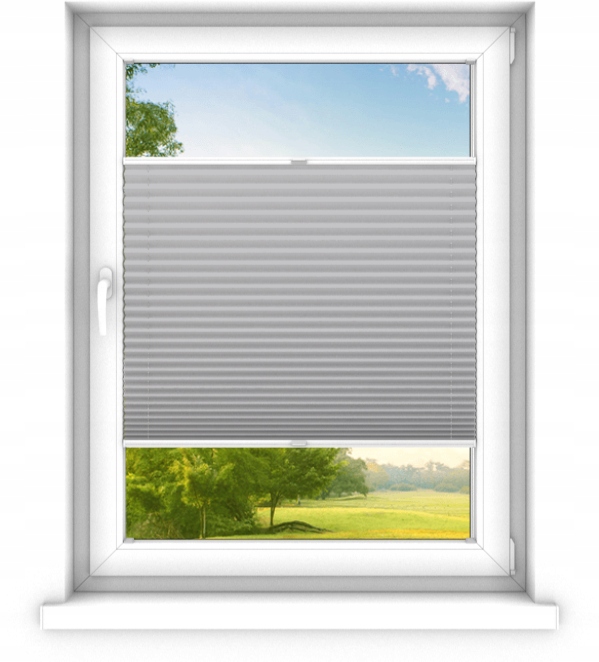 

Roleta Plisowana Szara 60 x 90 cm