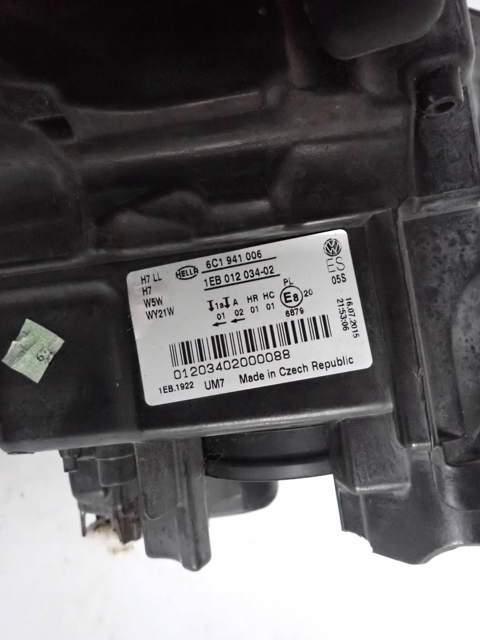 VW POLO 6C LIFT 14-17 light right front front 6C1941006