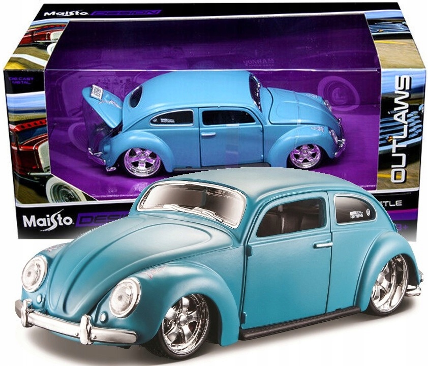 

Maisto Design Samochód Vw Garbus Beetle 1:24