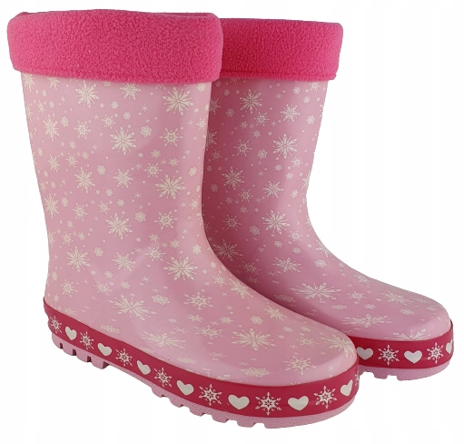 Kalosze Gumiaki Dziewczęce Różowe roz 33 Marka bez marki