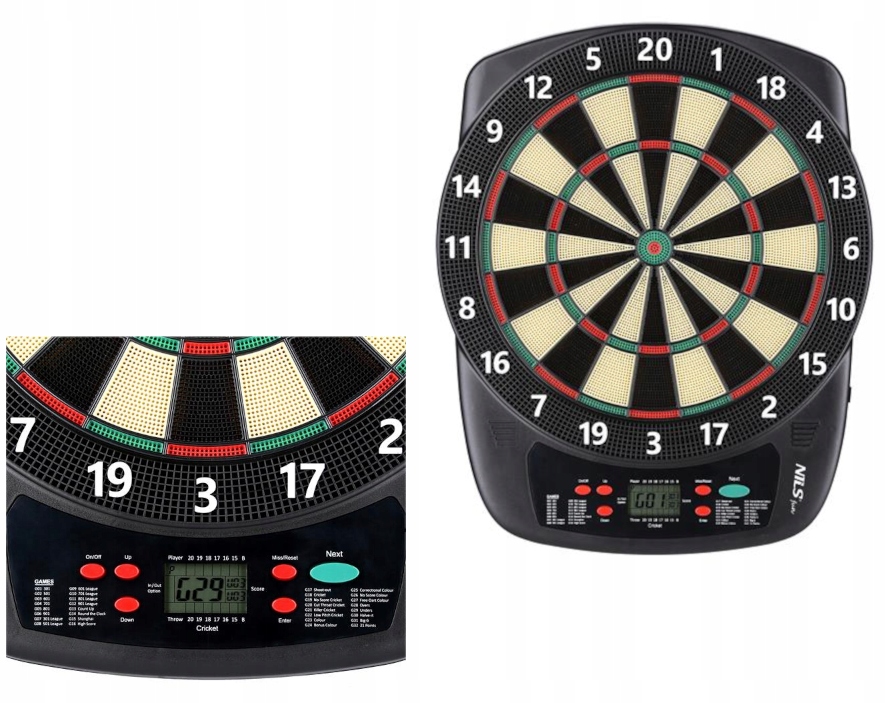 Lotki Rzutki Tarcza Elektroniczna Nils Fun Dart Do Gry W Domu Na Ścianę