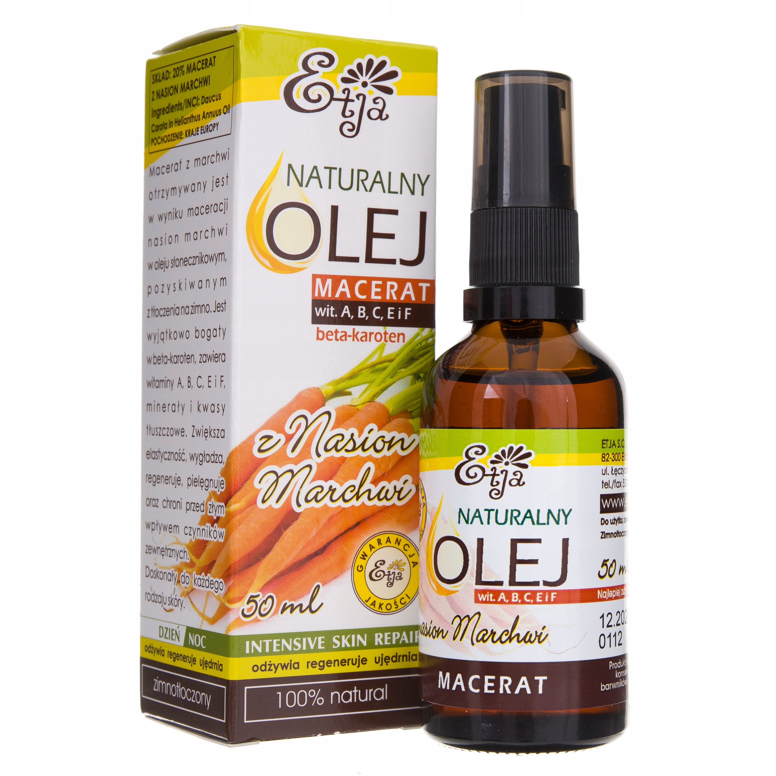 

Etja 100% Naturalny Olej z nasion marchwi