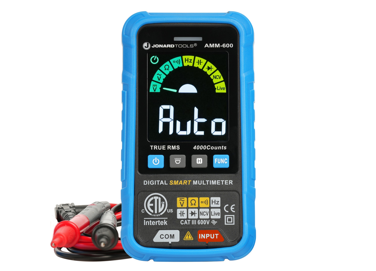 Digitálny inteligentný multimetr 600V Jonard AMM-600 Jonard Cat III 40M OHm 40mF