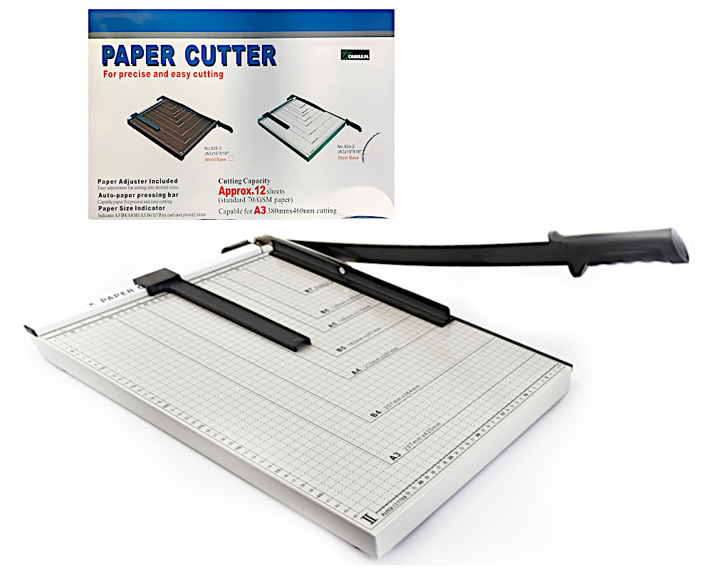 

Gilotyna Do Cięcia Papieru A3 Trymer Docisk Duża