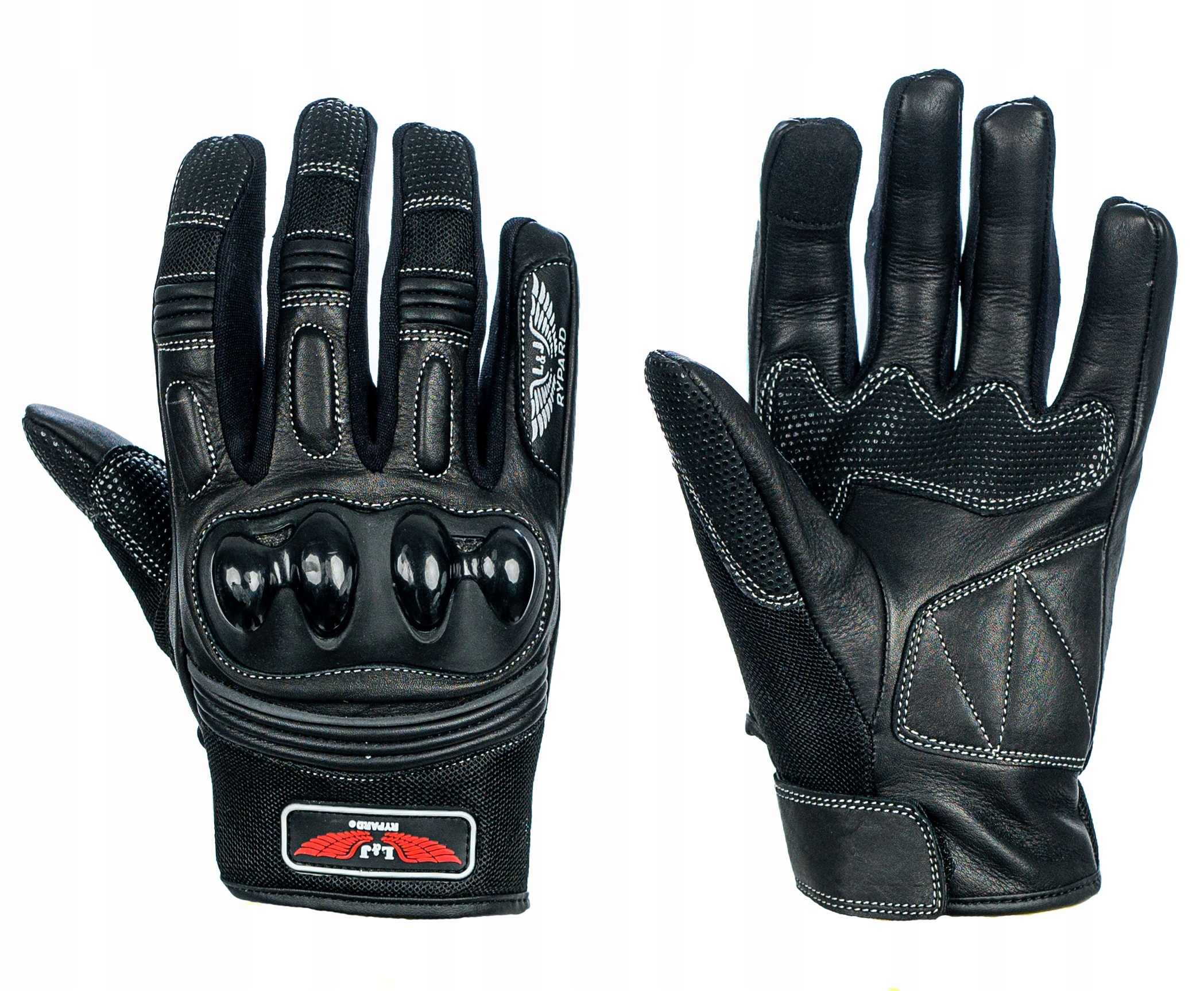 Rękawice Skórzano-mesh'owe Męskie Rypard Monaco Rozm. L