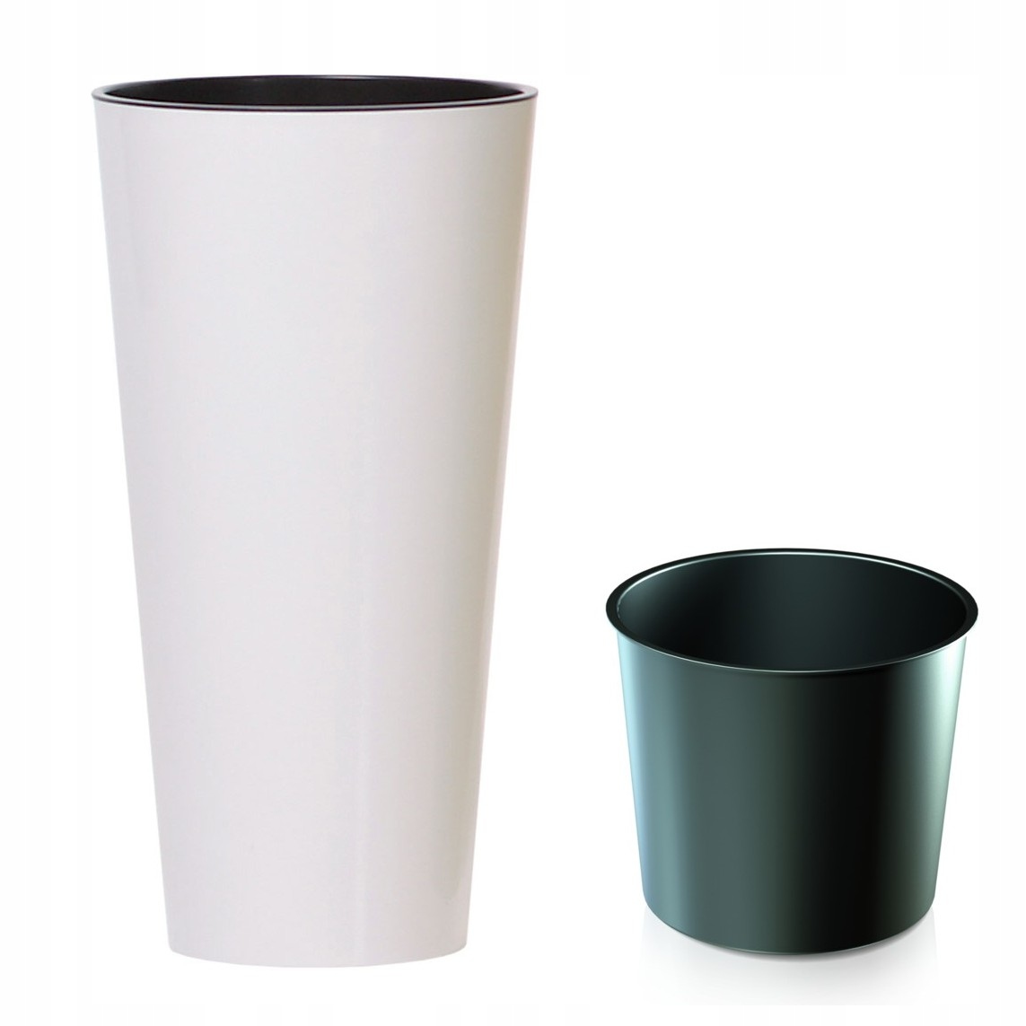 

Doniczka wysoka z wkładem Tubus DTUS250S połysk