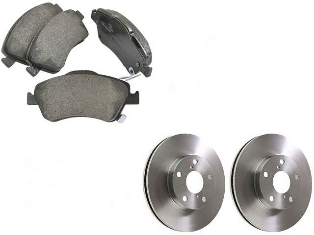 Kotouče přední brzdové destičky Auris 2.0 2.2 Avensis T27 Corolla E15 Verso